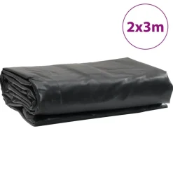 vidaXL Accesorios De Bricolaje-Lona gris 2x3 m 650 g/m²