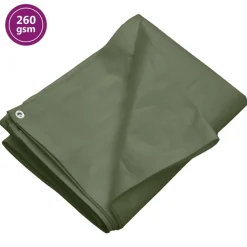 vidaXL Lona HDPE 260 g/m² 2x3 m Verde Sale