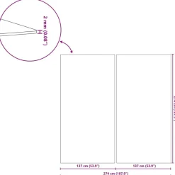vidaXL Lona para el fondo de la piscina 274 x 274 x 0,1 cm Gris claro Hot