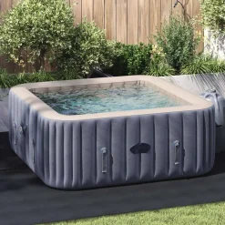 vidaXL Lona para el fondo de la piscina 274 x 274 x 0,1 cm Negro Clearance