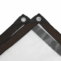 vidaXL Lona transparente con ojales polietileno 1x2 m Best