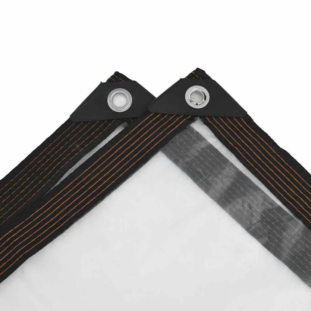 vidaXL Lona transparente con ojales polietileno 1x2 m Best