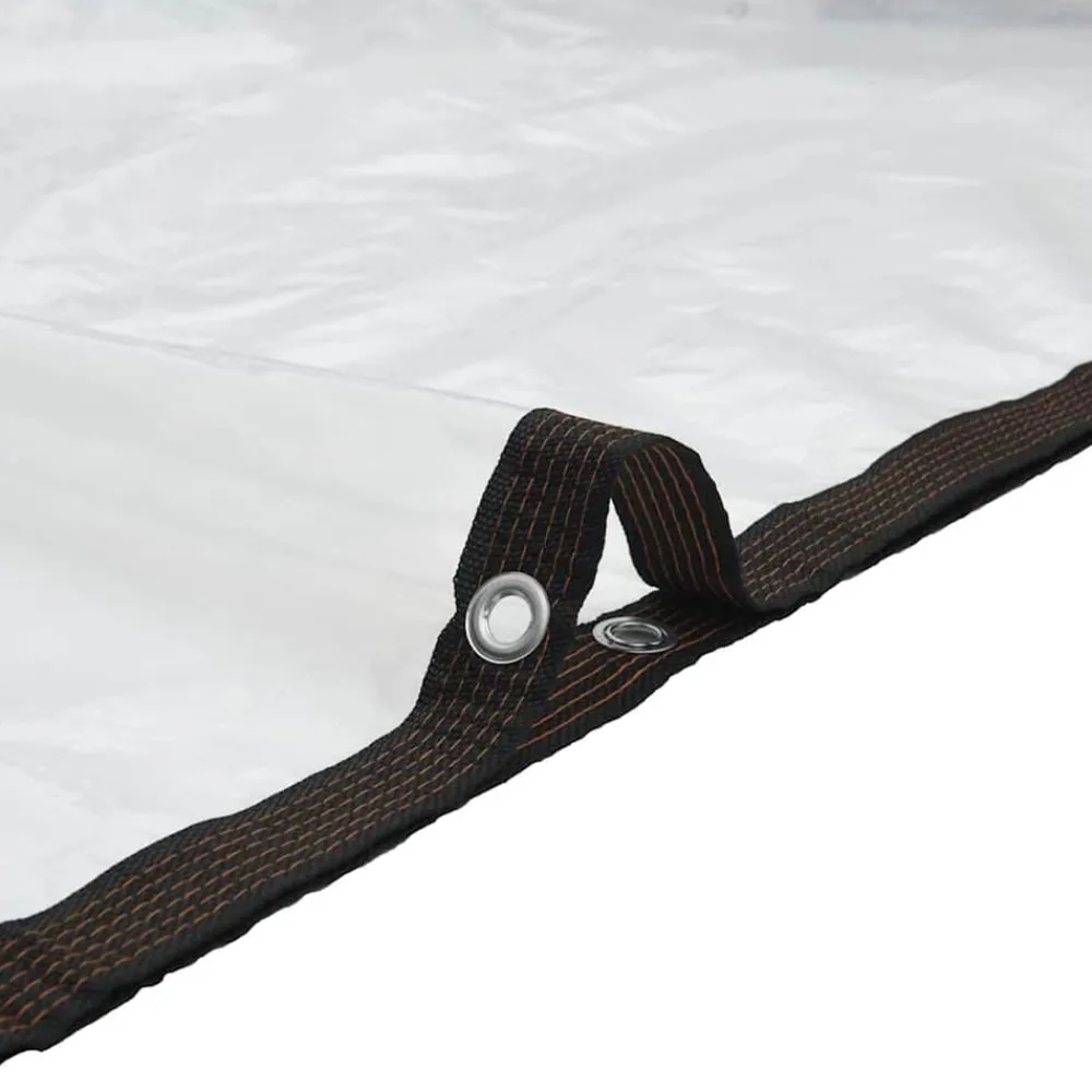 vidaXL Lona transparente con ojales polietileno 1x2 m Best