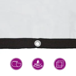 vidaXL Lona transparente con ojales polietileno 1x2 m Best