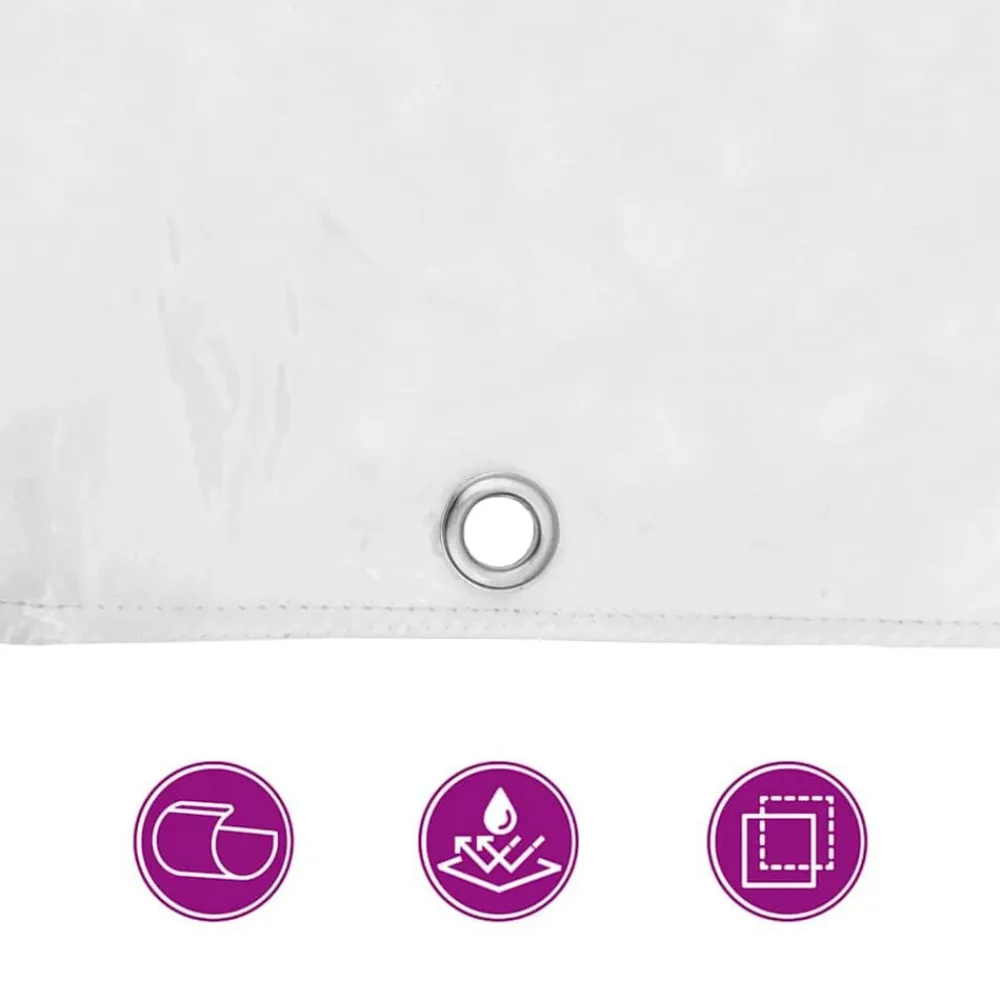 vidaXL Lona transparente con ojales PVC 1x2 m Outlet