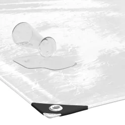 vidaXL Lona transparente con ojales PVC 1x2 m Outlet