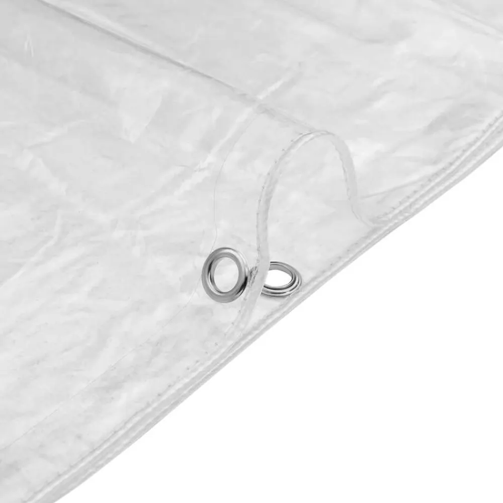 vidaXL Lona transparente con ojales PVC 1x2 m Outlet