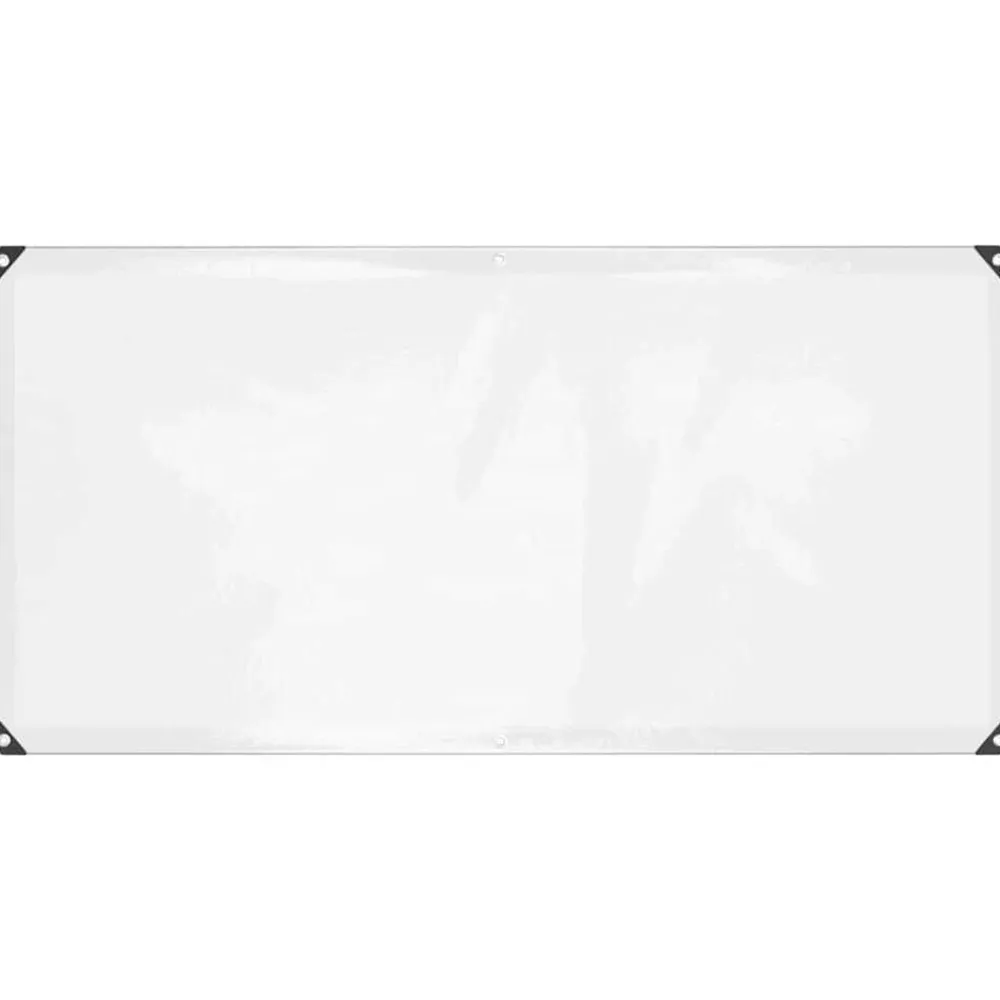 vidaXL Accesorios De Bricolaje-Lona transparente con ojales polietileno 1x2 m