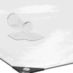 vidaXL Accesorios De Bricolaje-Lona transparente con ojales polietileno 1x2 m