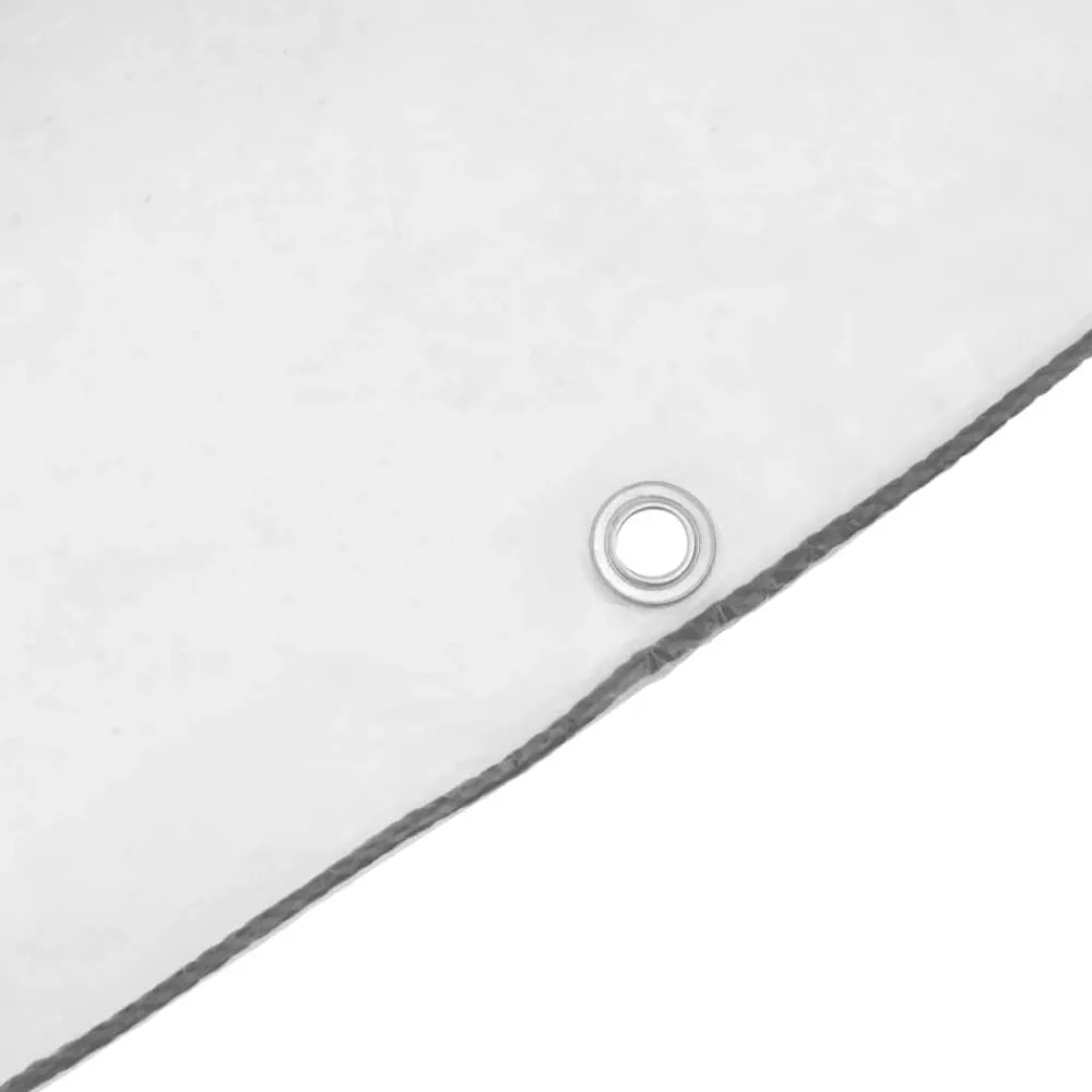 vidaXL Accesorios De Bricolaje-Lona transparente con ojales polietileno 1x2 m