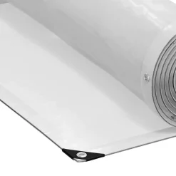 vidaXL Accesorios De Bricolaje-Lona transparente con ojales polietileno 1x2 m