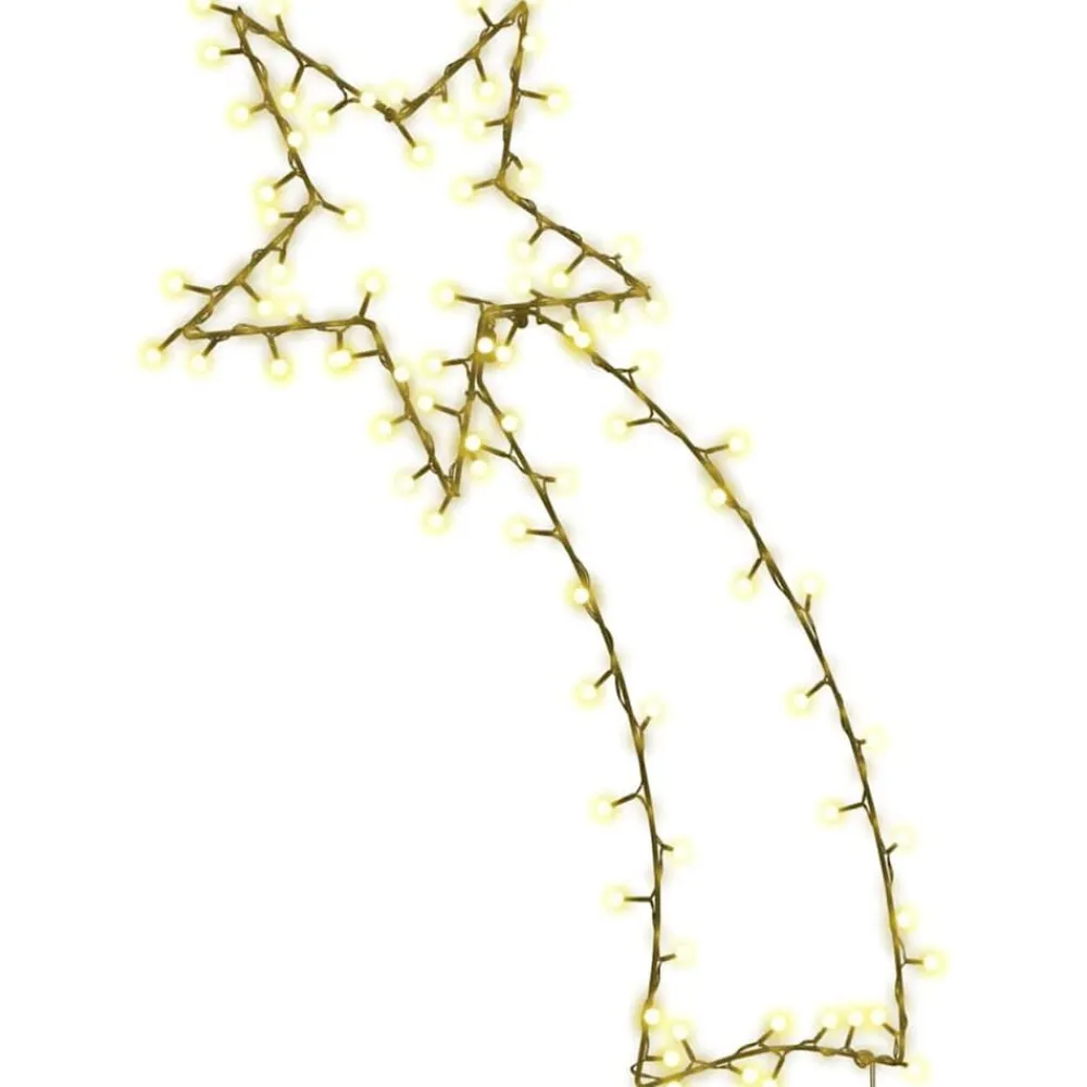vidaXL Luces de Navidad Estrella Fugaz Silueta 115 LEDs blanco cálido Online