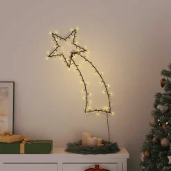 vidaXL Luces de Navidad Estrella Fugaz Silueta 115 LEDs blanco cálido Online