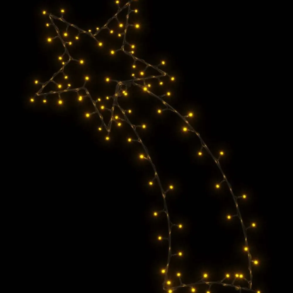 vidaXL Luces de Navidad Estrella Fugaz Silueta 115 LEDs blanco cálido Online