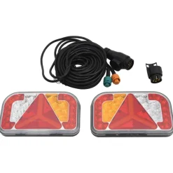 vidaXL Piezas Y Accesorios Para Vehículos-Luces de remolque 2 uds bombilla LED rojo 24x5x14,5 cm 12V