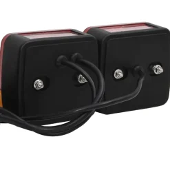 vidaXL Luces de remolque 2 uds bombilla clásica rojo 12 V 10,5x5x9,5cm Discount