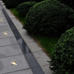 vidaXL Luces de suelo de exterior cuadradas 12 unidades Outlet