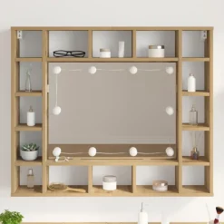 vidaXL Iluminación-Luces Espejo con tiras LED 4,5 x 4,5 x 4,7 cm Plástico