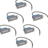 vidaXL Luces LED empotrables para escaleras 6 uds 44x111x56 mm Sale