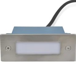 vidaXL Luces LED empotrables para escaleras 6 uds 44x111x56 mm Sale