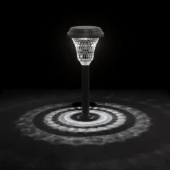 vidaXL Iluminación-Luces solares de camino con picos de tierra 12 uds luz blanca