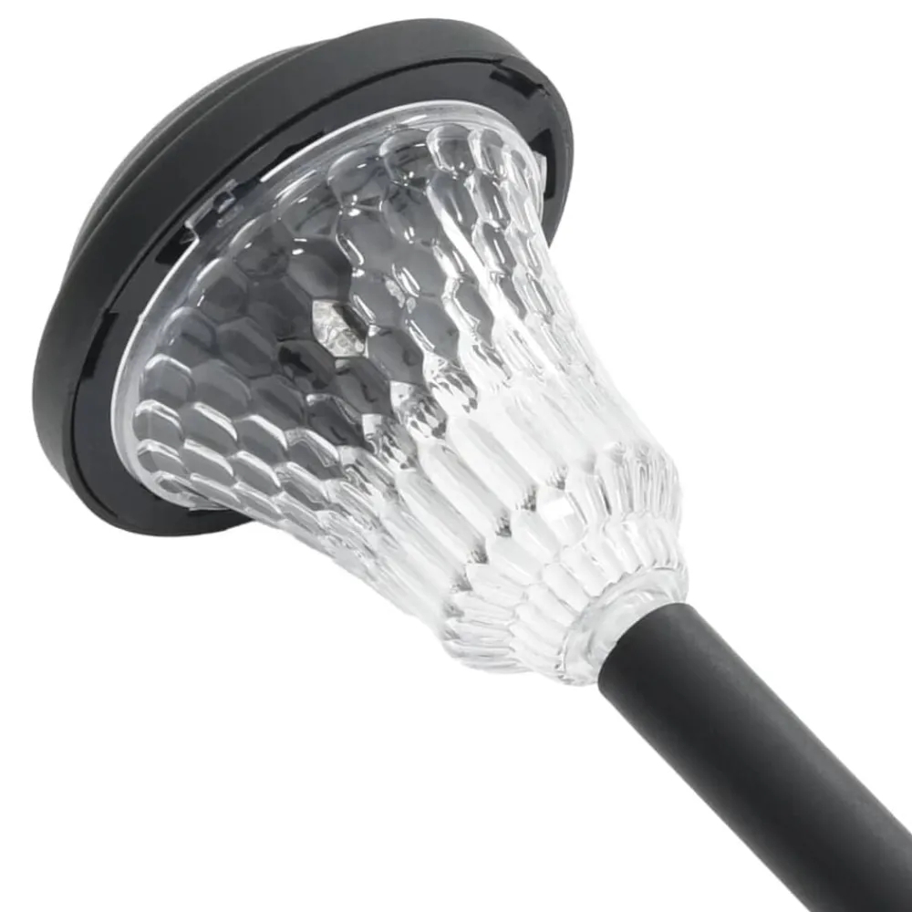 vidaXL Iluminación-Luces solares de camino con picos de tierra 12 uds luz blanca