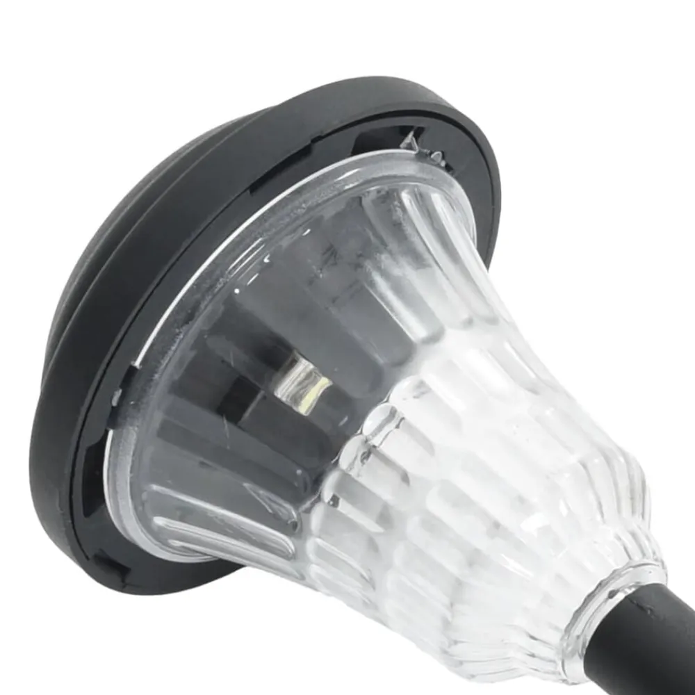 vidaXL Iluminación-Luces solares de camino con picos de tierra 12 uds luz blanca