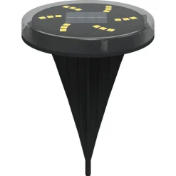 vidaXL Luces solares suelo jardín con picos tierra blanco cálido 4 uds Clearance