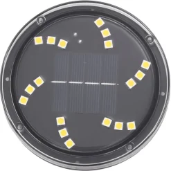 vidaXL Luces solares suelo jardín con picos tierra blanco cálido 4 uds Clearance