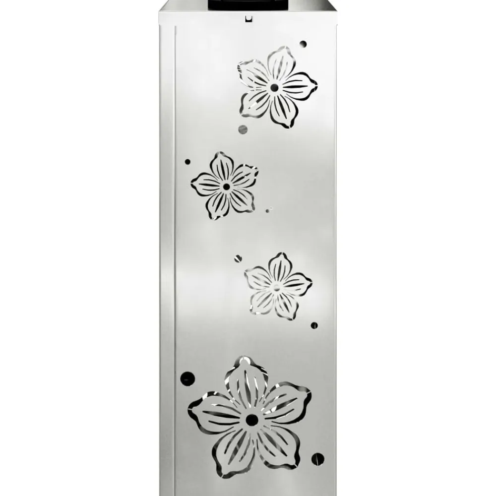 vidaXL Iluminación-Luz de camino LED solar 2 pcs Plateado