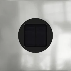 vidaXL Iluminación-Luz de camino LED solar 2 pcs Plateado