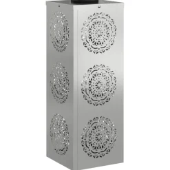 vidaXL Iluminación-Luz de camino LED solar 2 pcs Plateado