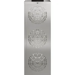 vidaXL Iluminación-Luz de camino LED solar 2 pcs Plateado