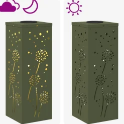 vidaXL Iluminación-Luz de camino LED solar con luces con batería 2 pcs