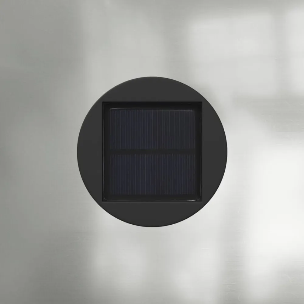 vidaXL Luz de camino LED solar 2 pcs Plateado Acero galvanizado Online