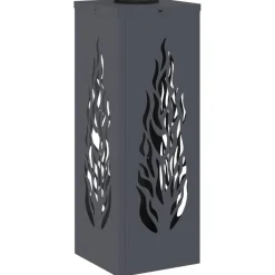 vidaXL Iluminación-Luz de camino LED solar 2 pcs Acero laminado en frío