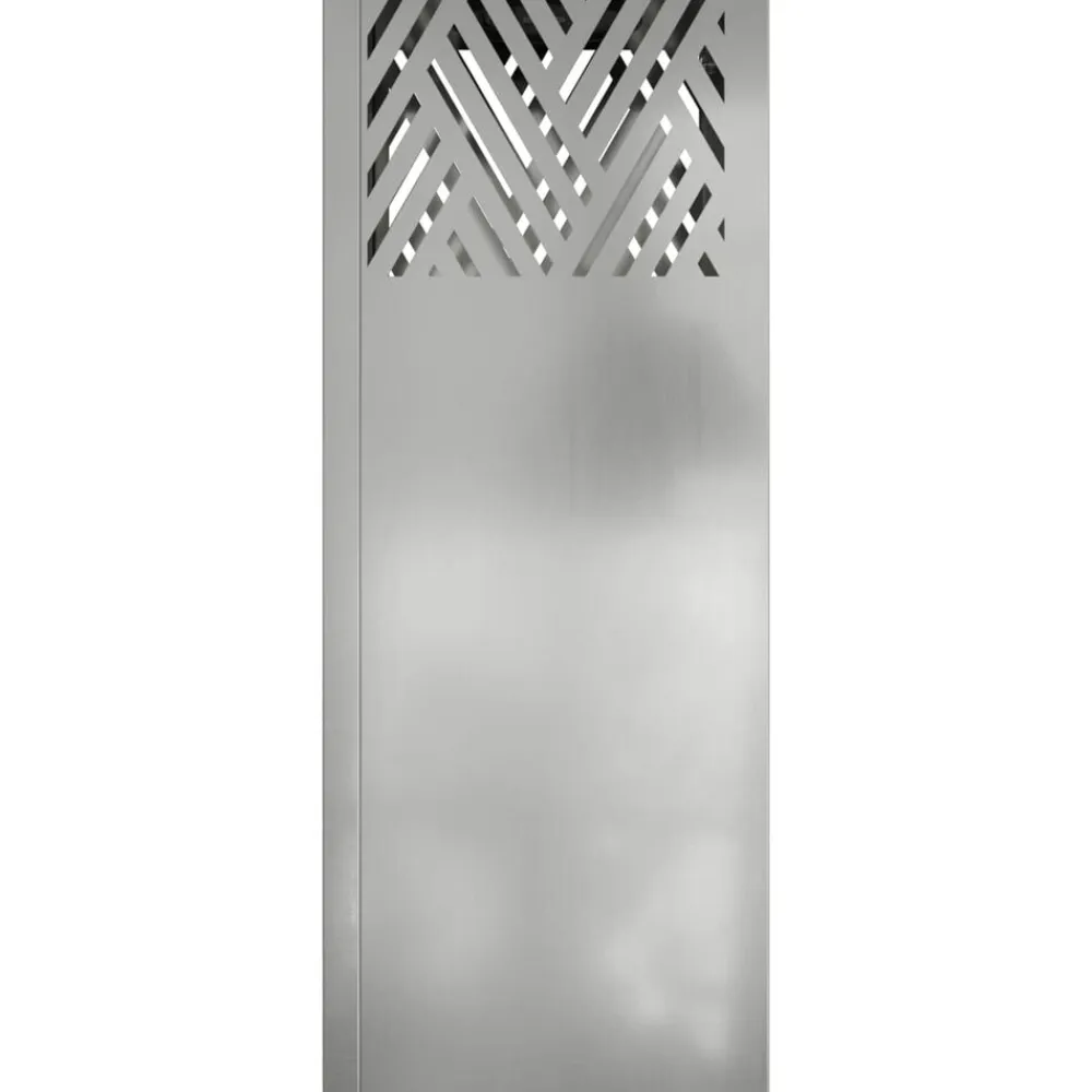 vidaXL Luz de camino LED solar 2 pcs Plateado Galvanizado Acero galvanizado New