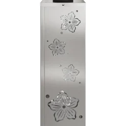 vidaXL Iluminación-Luz de camino LED solar 2 pcs Plateado
