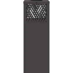 vidaXL Luz de camino LED solar 2 pcs Acero laminado en frío Negro Online