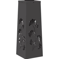 vidaXL Luz de camino LED solar 2 pcs Acero laminado en frío Negro Hot