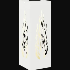 vidaXL Luz de camino LED solar 2 pcs Acero laminado en frío White Clearance