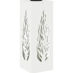 vidaXL Luz de camino LED solar 2 pcs Acero laminado en frío White Clearance