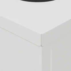 vidaXL Luz de camino LED solar 2 pcs Acero laminado en frío White Clearance