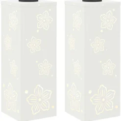 vidaXL Iluminación-Luz de camino LED solar 2 pcs Acero laminado en frío