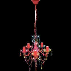vidaXL Luz de Cristal 5 Bombillas Multicolor Outlet