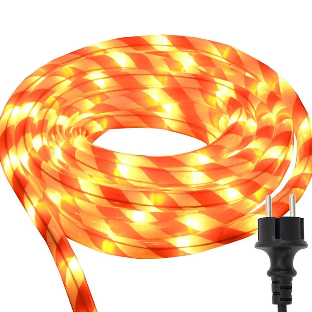 vidaXL Luz de cuerda con 120 LED Cálido 5 m PVC y rojo Hot