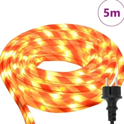 vidaXL Luz de cuerda con 120 LED Cálido 5 m PVC y rojo Hot