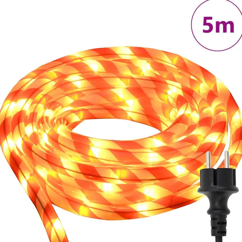 vidaXL Luz de cuerda con 120 LED Cálido 5 m PVC y rojo Hot