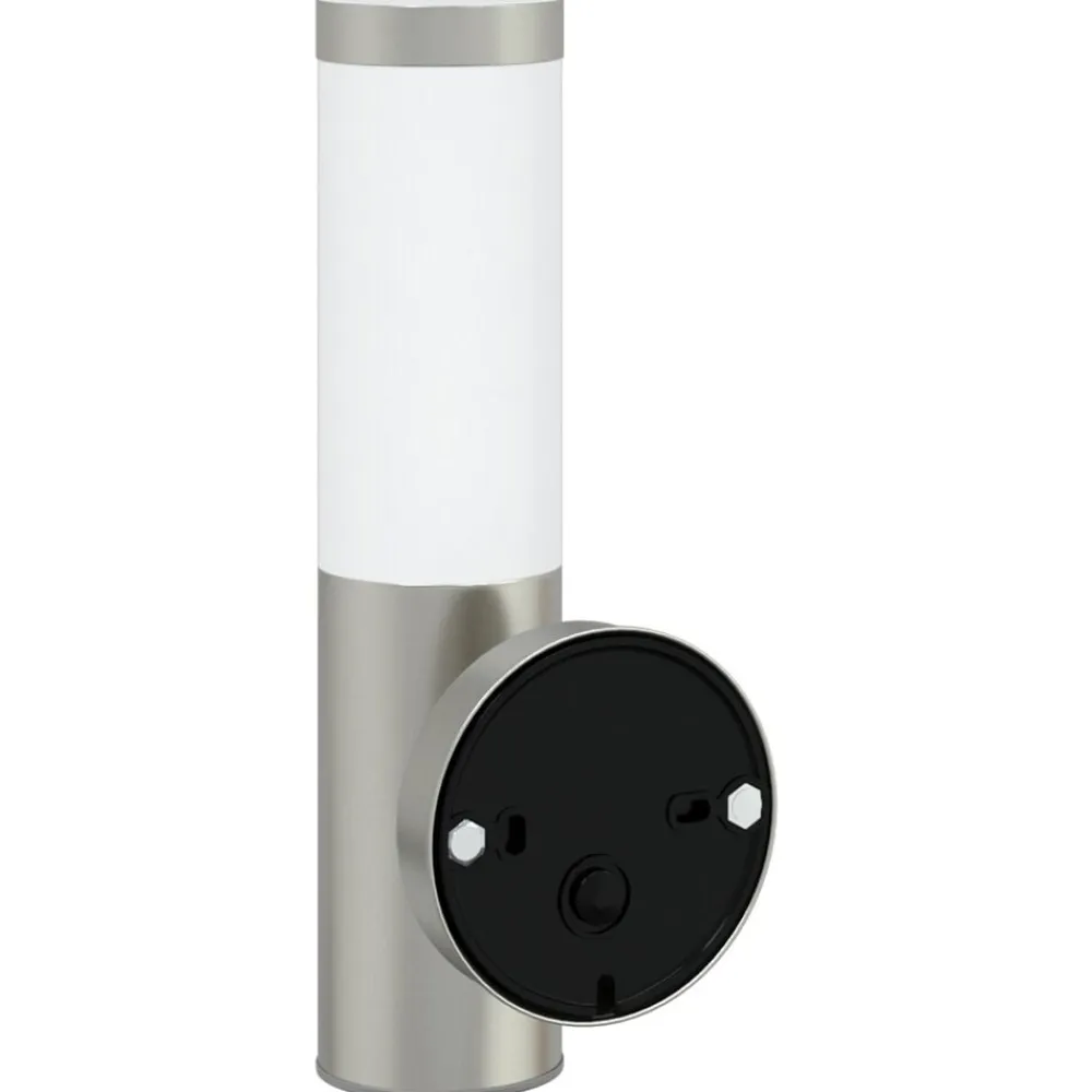 vidaXL Luz de pared exterior 15 x 7,5 x 33 cm Plateado Clearance