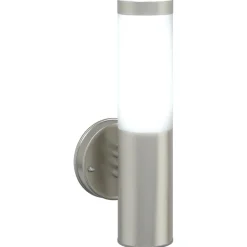 vidaXL Luz de pared exterior 15 x 7,5 x 33 cm Plateado Clearance